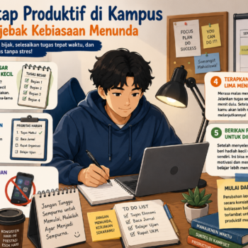 Cara Tetap Produktif di Kampus Tanpa Terjebak Kebiasaan Menunda